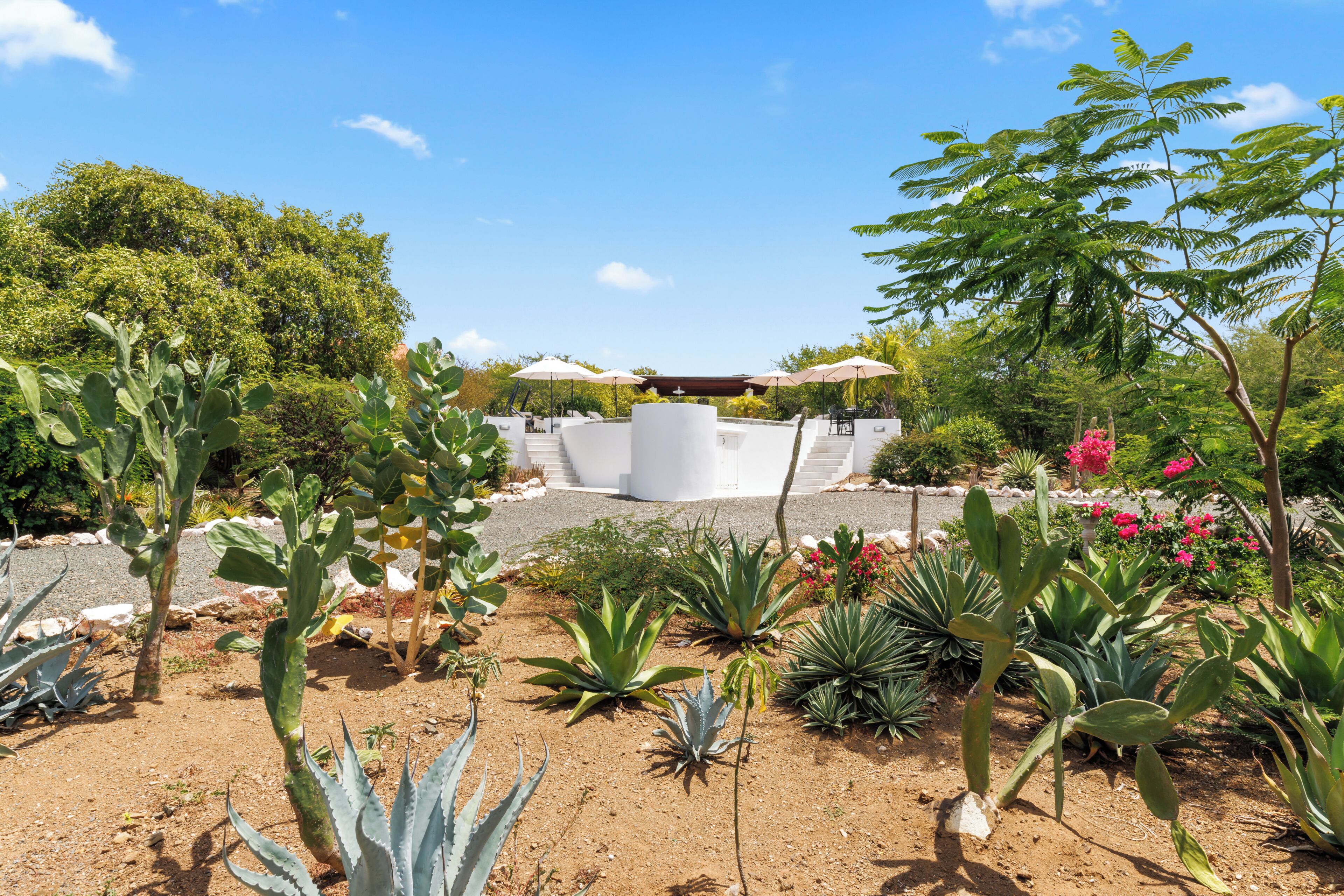 Blick von der Unterkunft