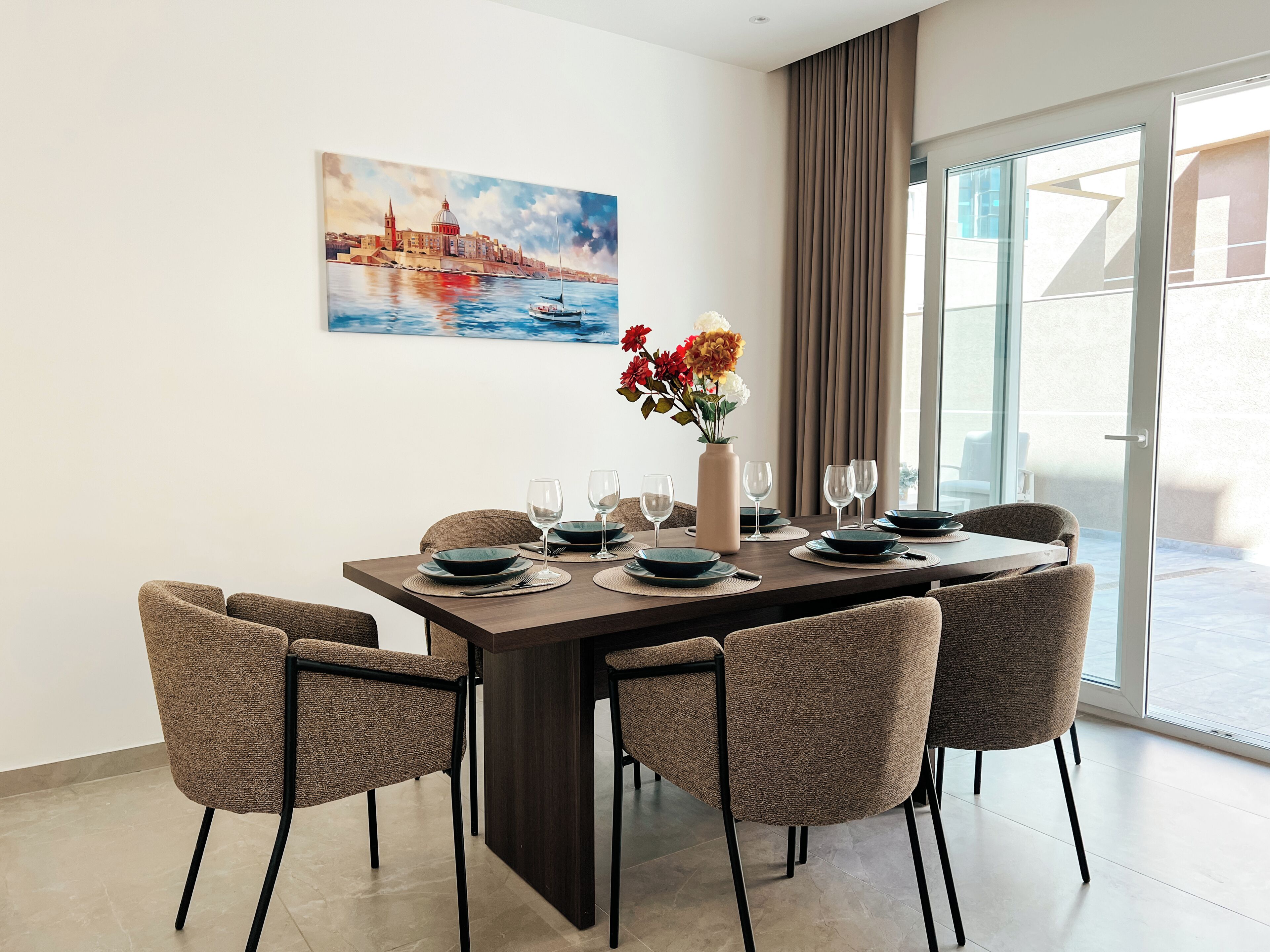 Villa, City View, Poolside | Dining