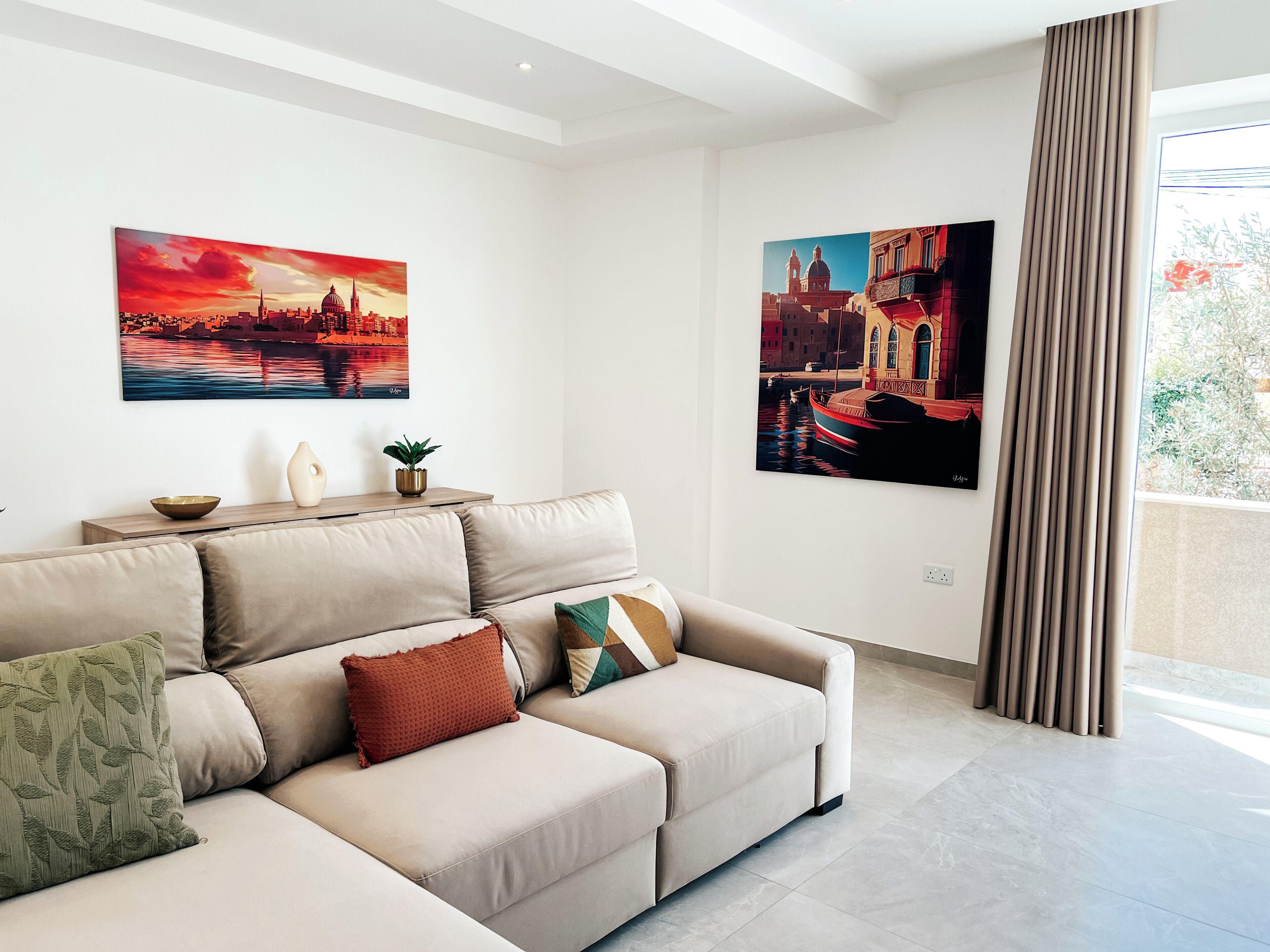 Villa, City View, Poolside | Living area