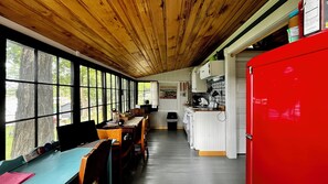 Microwave, oven, stovetop - Spring-Fed Cabin w/ Waterfall & Lake Access, Kayaks & Fishing - Cabin 6 (South Haven)
