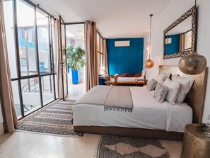 Deluxe-Doppelzimmer, Balkon, Blick auf den Innenhof