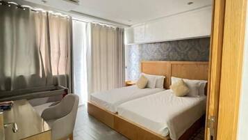 Deluxe appartement, balkon, uitzicht op stad