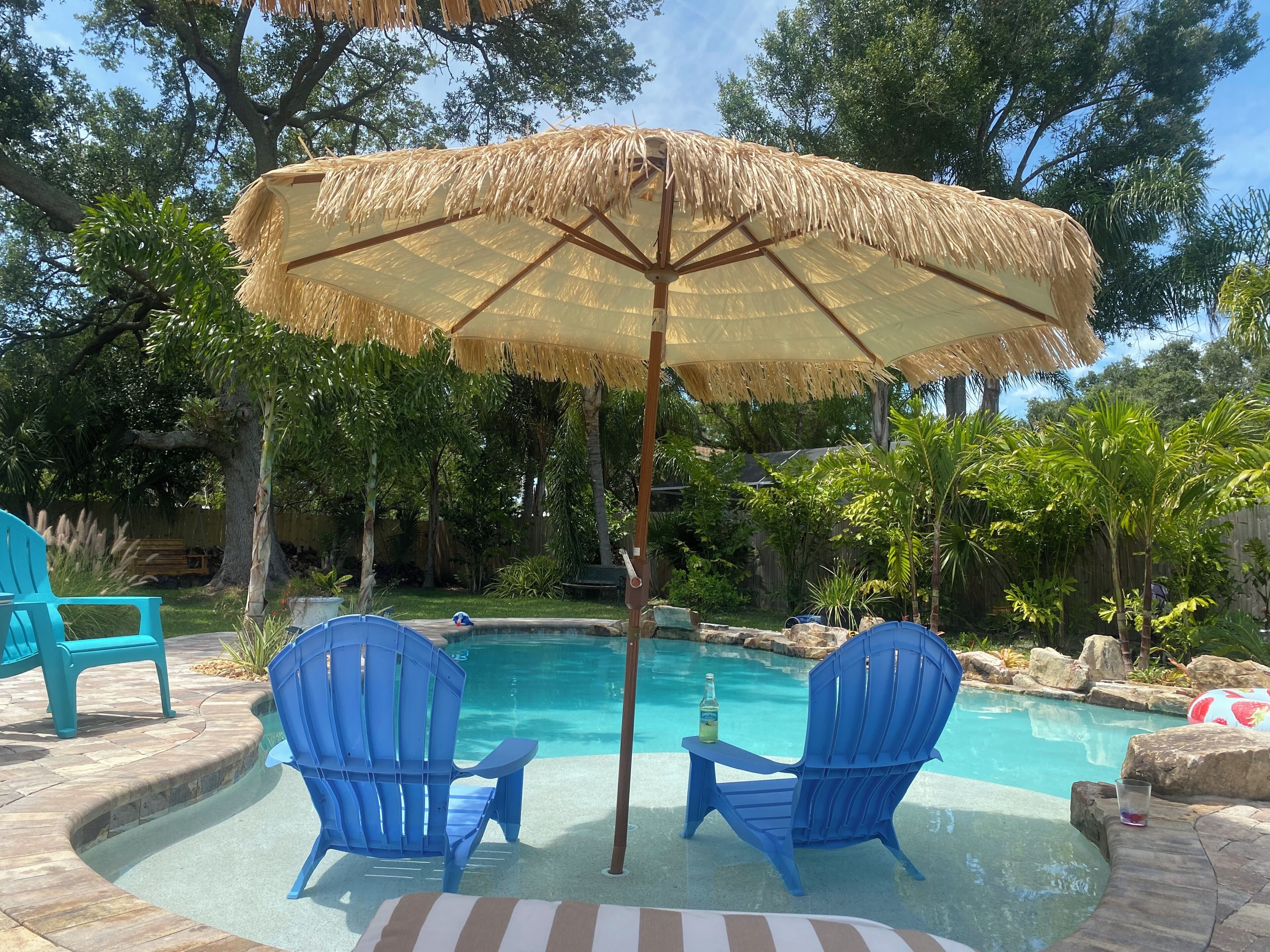 Piscine extérieure, piscine chauffée