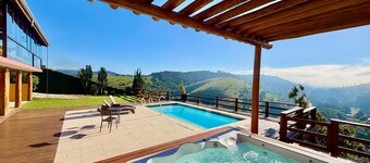 Mirantes Paraibuna-Casa Vermelha (Swimming pool | Jacuzzi | River view | Sleeps 8)