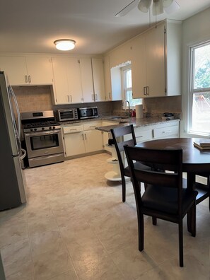 Fridge, microwave, oven, stovetop - Comfortable 3BR Home Near World Cup Action – Pet Friendly w/ Fenced Yard! (Mission)