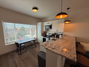 Microwave, oven, stovetop, dishwasher