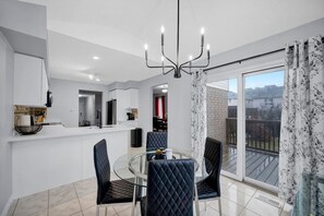 Dining - Spacious 3BR Upper Unit | Private Patio (Kitchener)