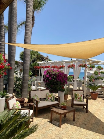 Terrazza/patio. Casa Mare Holiday, con terrazza privata e vista sul porto di Pozzallo
