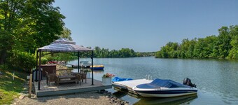 Lakeside Retreat with private beach!