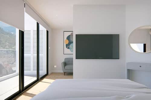 Executive-Studiosuite | Bügeleisen/Bügelbrett, kostenloses WLAN, Bettwäsche