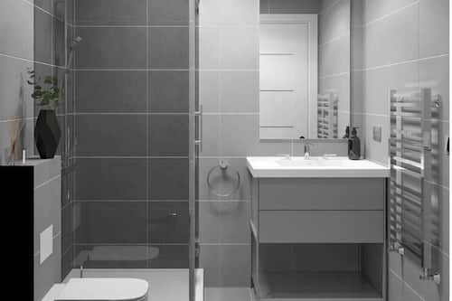Executive Studio Suite | Bathroom | Free toiletries, soap, shampoo, toilet paper