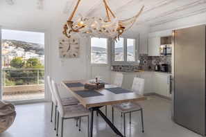 Family Apartment, Balcony, Partial Sea View | Dining