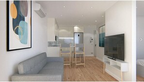 Superior-studio, parveke | Oleskelualue