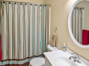 Shower, hair dryer, towels, soap - "West View Cabins" on Ostego Lake - All 4 Cabins Together! (Gaylord)