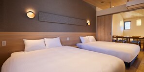 [B] 2 Queen + 3 Single + Sofa / hot spring bath and sauna (No pets allowed)