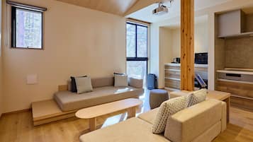 ห้องดีลักซ์ดูเพล็กซ์, ปลอดบุหรี่ (B,hotspringbath&sauna,No pets allowed) | บริเวณนั่งเล่น