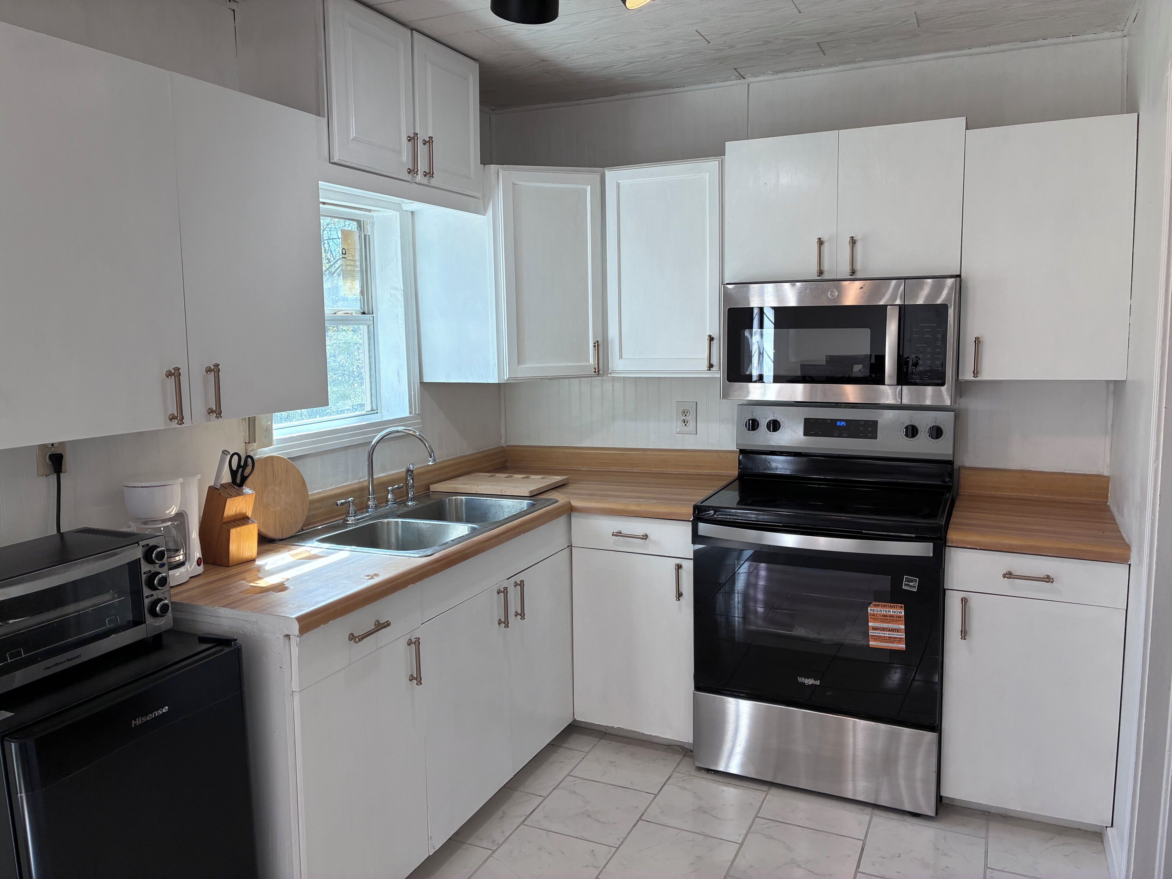 Microwave, oven, stovetop