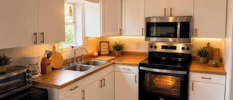 Microwave, oven, stovetop