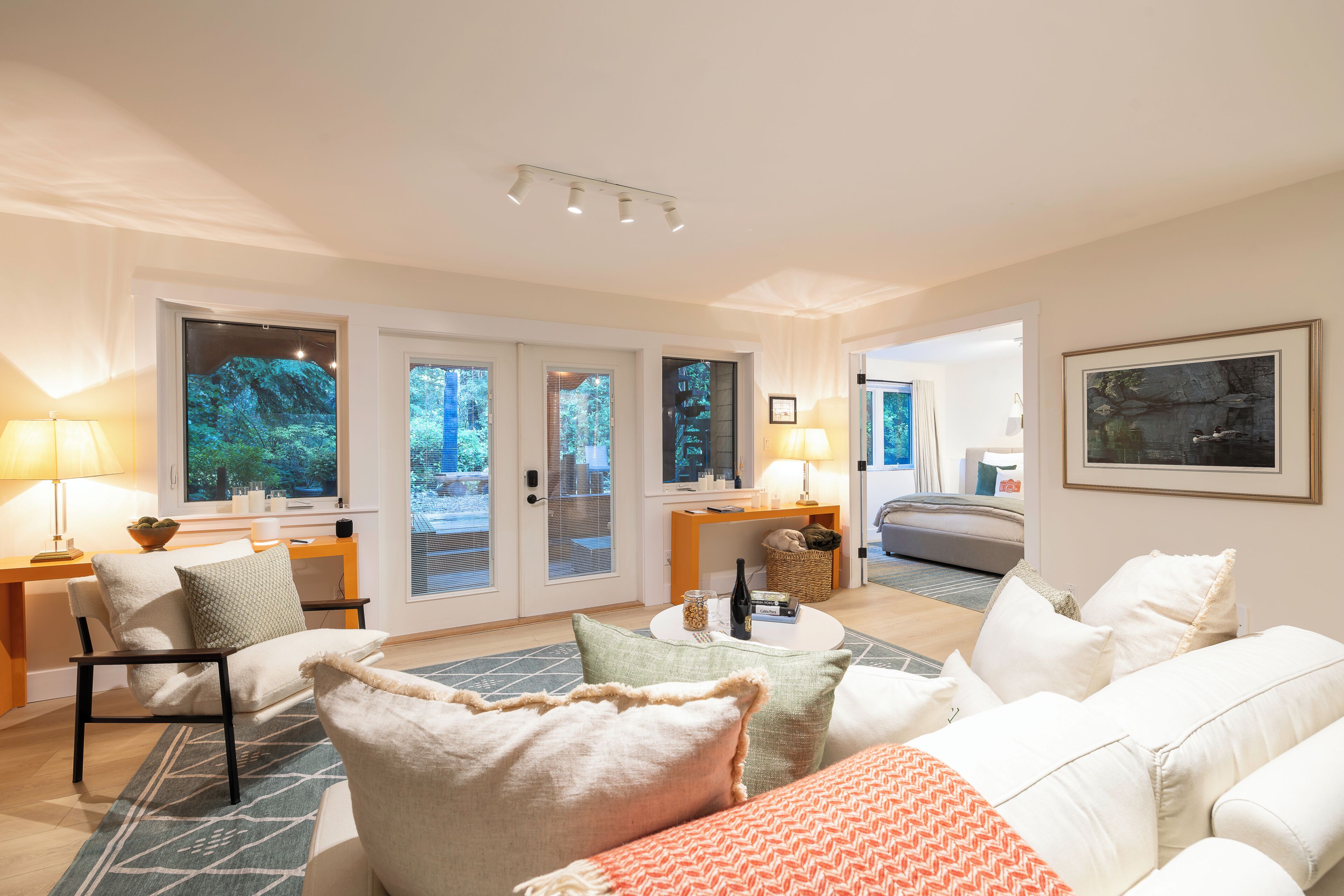 Luxury-Doppelzimmer zur Einzelnutzung, eigenes Bad, Gartenblick