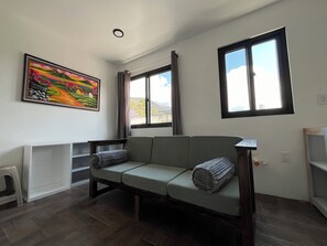 Living area - Lodging on the shore of Lake Atitlán (Panajachel)