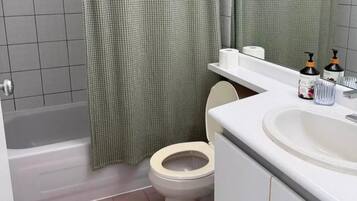 Towels, soap, toilet paper