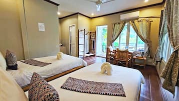 Deluxe Bungalow, Multiple Beds, Mountain View | Desk, laptop workspace, free WiFi