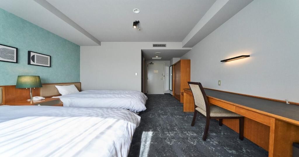 Kahden hengen huone (kaksi sänkyä), tupakointi kielletty