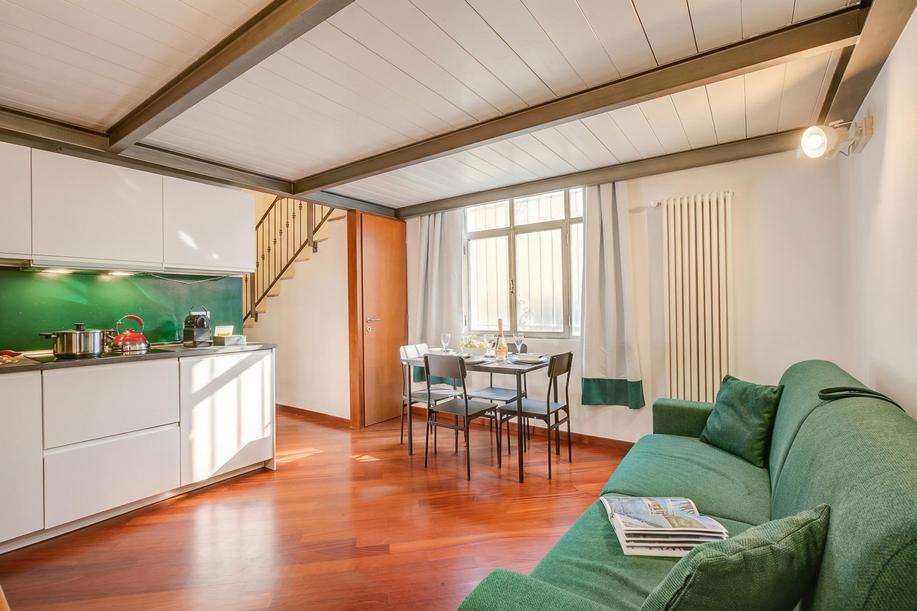 Appartamento luna di miele, 1 camera da letto, microonde (Elegant Loft in CityLife – Wifi -) | Area soggiorno