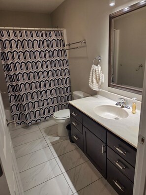 Towels, soap, toilet paper