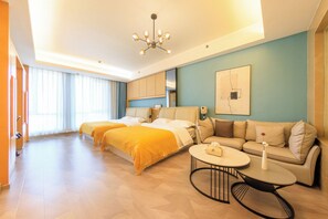 Habitación Confort con 2 camas individuales, vistas a la ciudad | Wifi gratis y ropa de cama