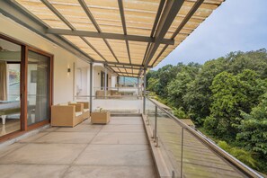 Deluxe Villa, Balcony, City View | Terrace/patio - ELIVAAS Anasa 4 BHK With Pvt Pool  (Siolim)