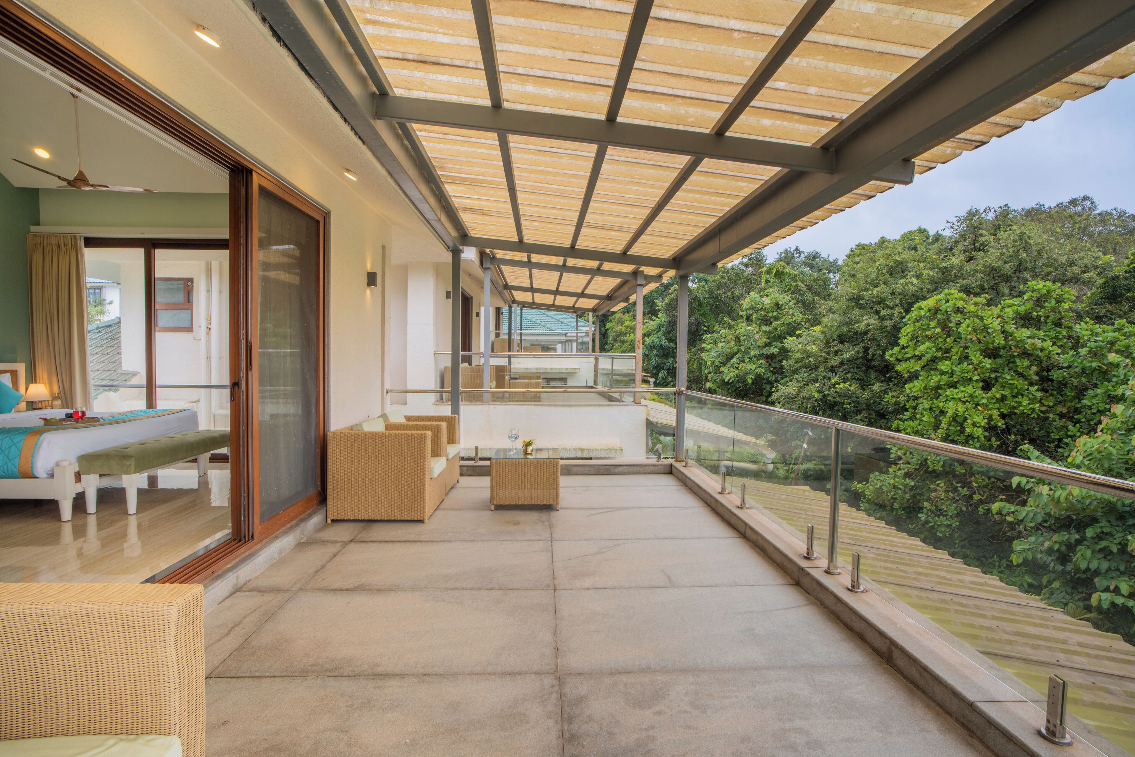 Villa Deluxe, balcón, vista a la ciudad | Terraza o patio