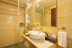 Deluxe Villa, Balcony, City View | Bathroom | Slippers - ELIVAAS Anasa 4 BHK With Pvt Pool  (Siolim)