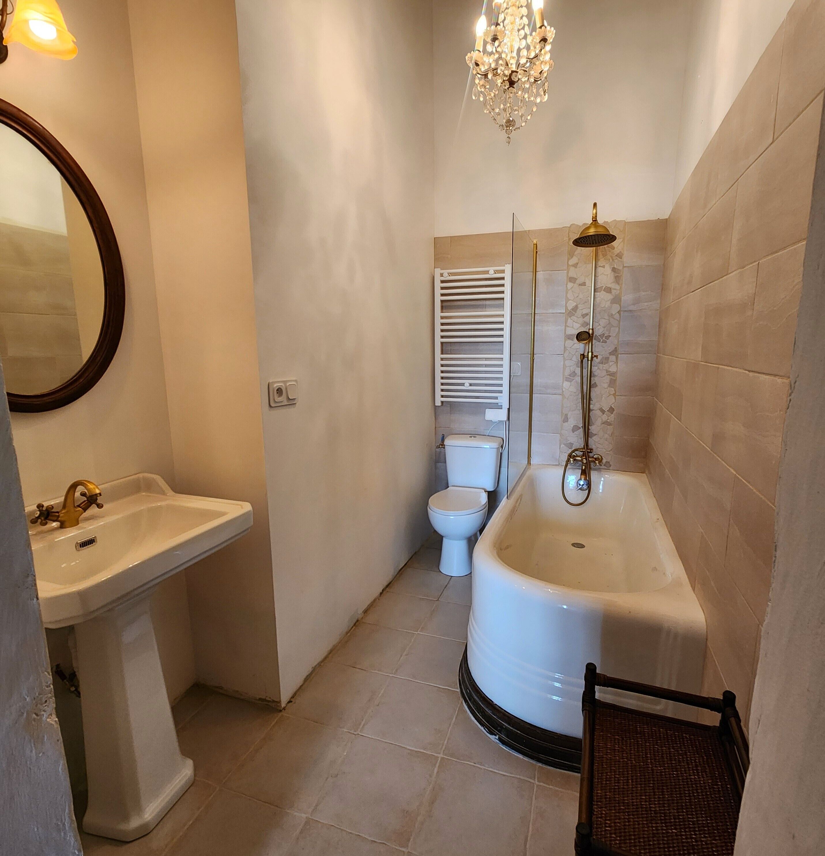 Habitación Deluxe doble, vistas al jardín | Baño