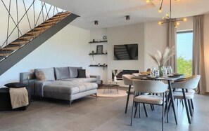 Living area - Villa IVaLA - Luxury with Heated Pool & Panoramic Sea Views in Istria (Galižana)