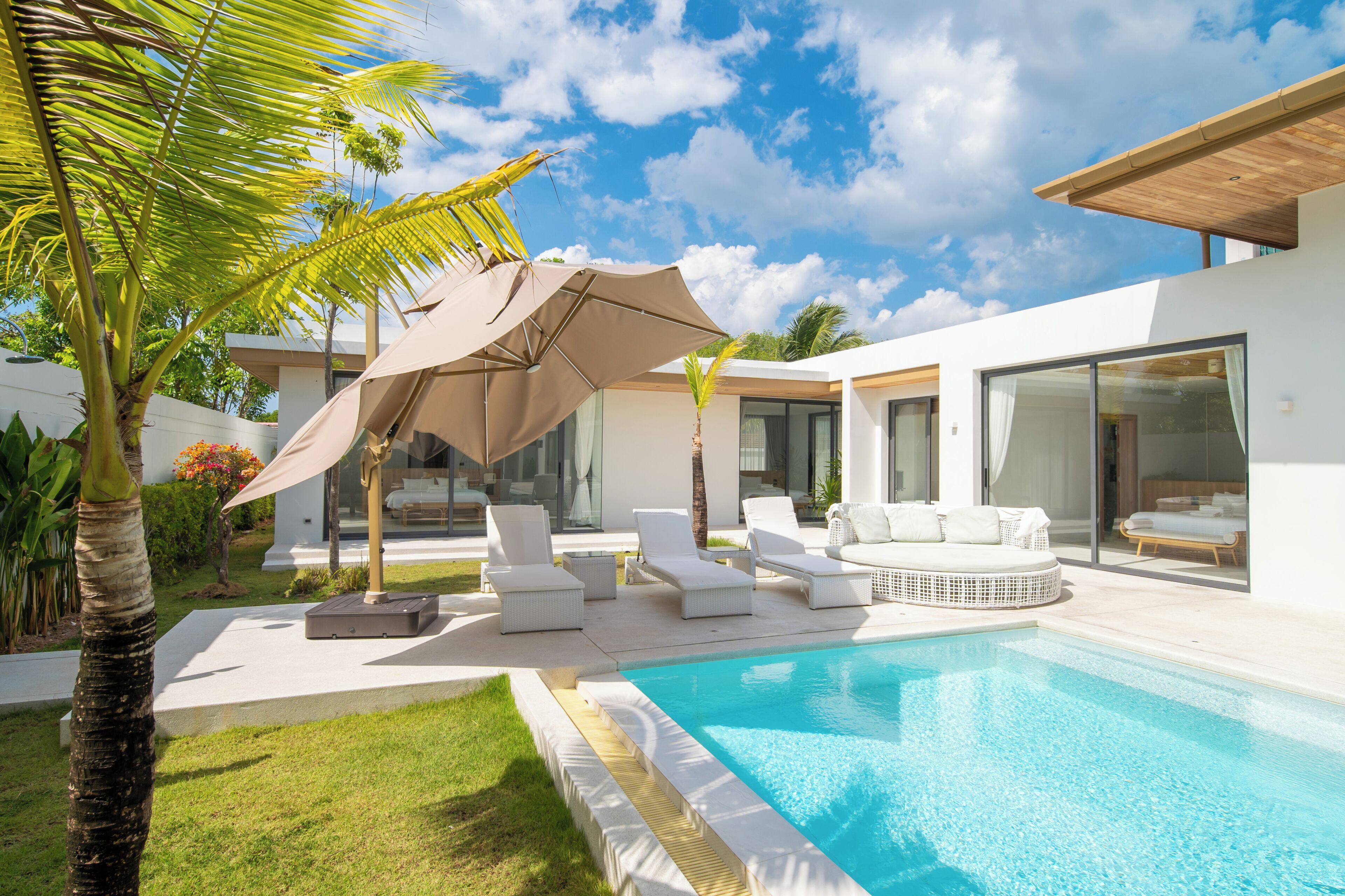 Premium Villa, 5 Bedrooms, Private Pool, Courtyard Area | Golf view
