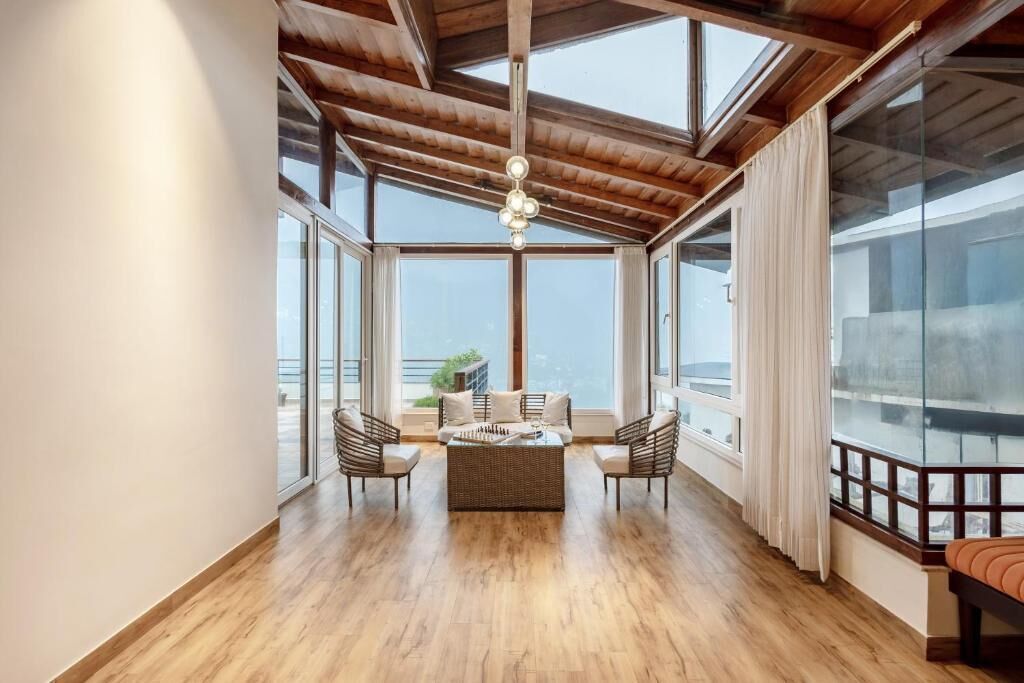 Vila Mewah, balkon, pemandangan gunung | Interior