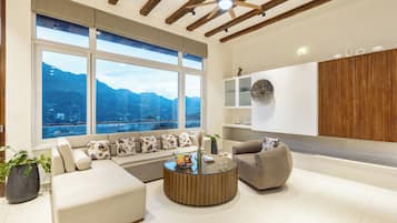 Luxury Villa, Balcony, Mountain View | Living area