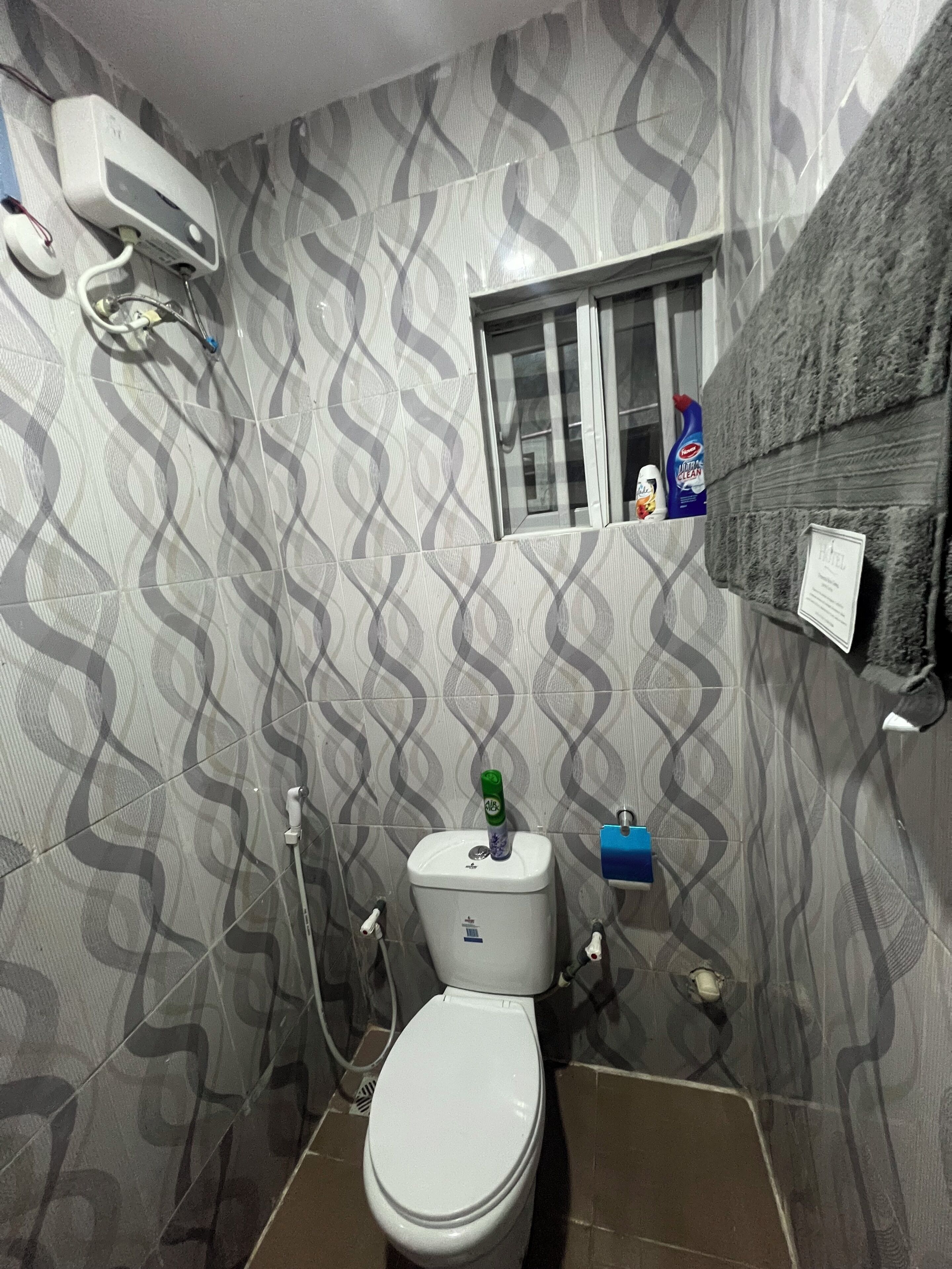 Handdoeken, zeep, toiletpapier