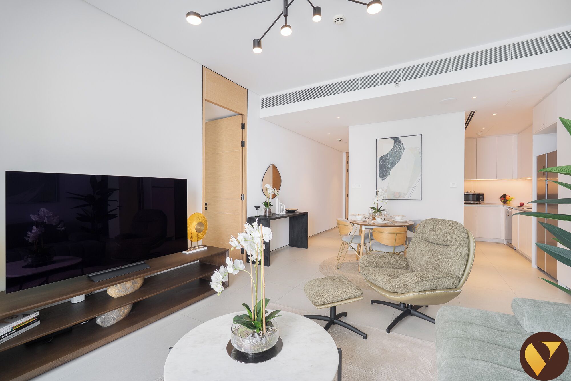 Luksushuoneisto, parveke, kaupunkinäköala | Oleskelualue