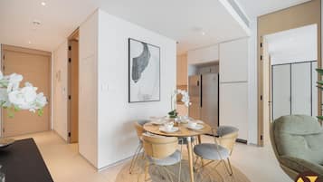 Luxury Apartment, Balcony, City View | Dining