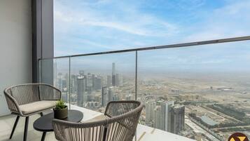 Luxury Apartment, Balcony, City View | Balcony view