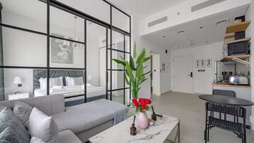 Condo, City View | Living area