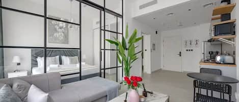 Condo, City View | Living area
