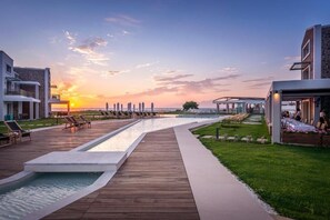 2 outdoor pools, open 9:00 AM to 7:00 PM, pool umbrellas, sun loungers - Thalassa Suites Corfu (Corfu)