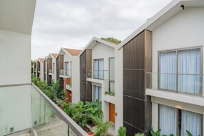 Luxury Villa, Balcony, Pool View | Property grounds - ELIVAAS Mirai Gemini 3 BHK Villa (Vagator)