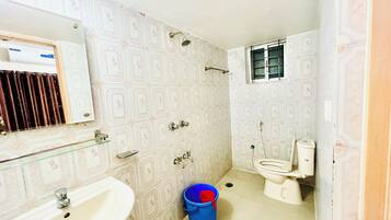 Towels, soap, toilet paper