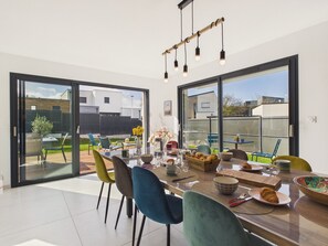 Dining - Superb recently built house for 8 with garden (Pléneuf-Val-André)