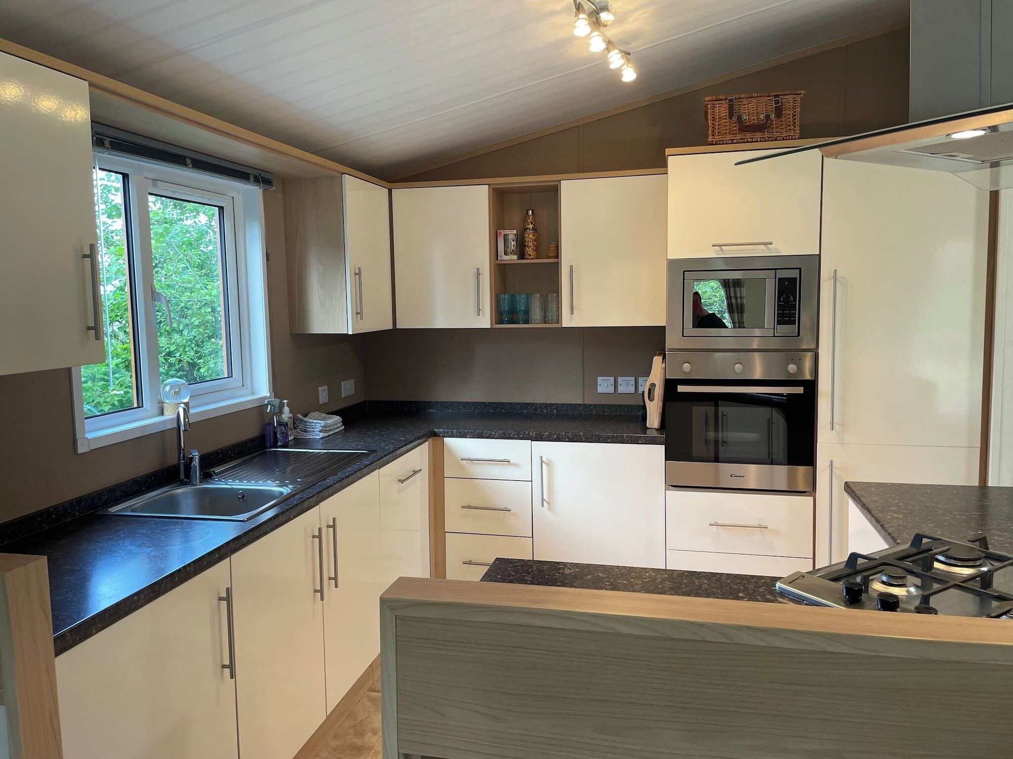 Ferienhütte, 3 Schlafzimmer, barrierefrei, Terrasse | Innenbereich