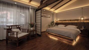 Habitación individual de lujo | Cortinas opacas y sistema de insonorización